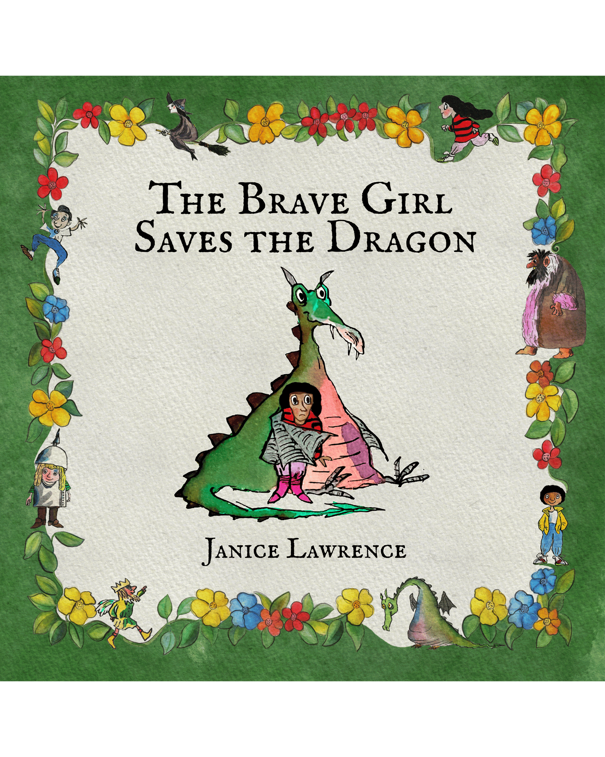 Video introduction to The Brave Girl Saves the Dragon,  showing the Brave Girl being held captive by a big, green dragon. 